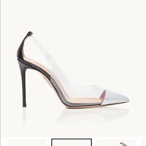 NEW AQUAZZURA NAKED PUMP SHOE HEEL 40/10 $795
